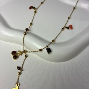 Collar Cereza y Estrella