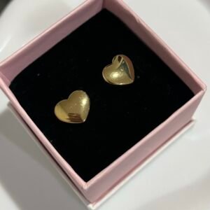 Aretes Corazón Dorado