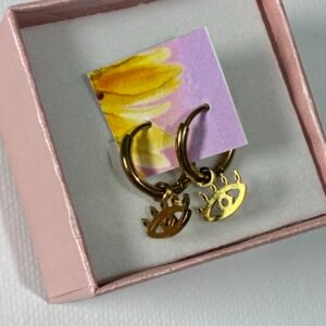 Aretes Charm Dorado