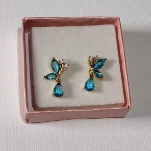 Aretes Moño Azul