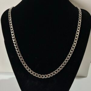 Collar Cadena Curb Plata