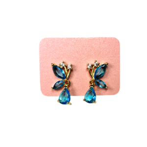 Aretes Butterfly Blue