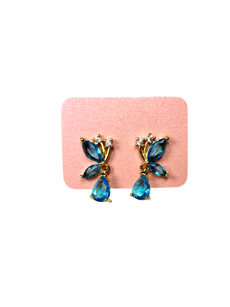 Aretes Butterfly Blue