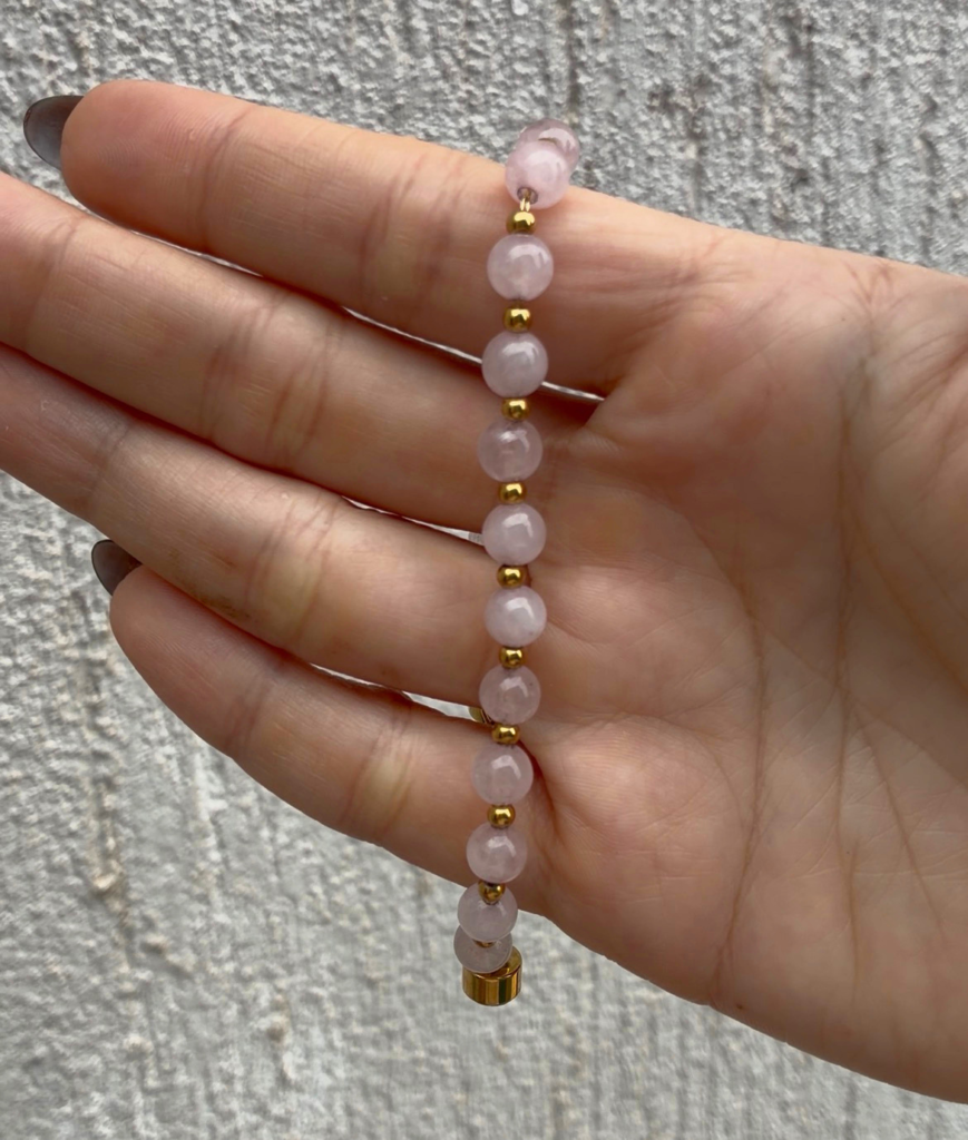 Pulsera cuarzo rosa