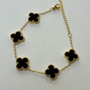 Pulsera trébol black